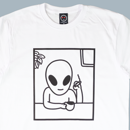 Camiseta Regular - Alien Smoke