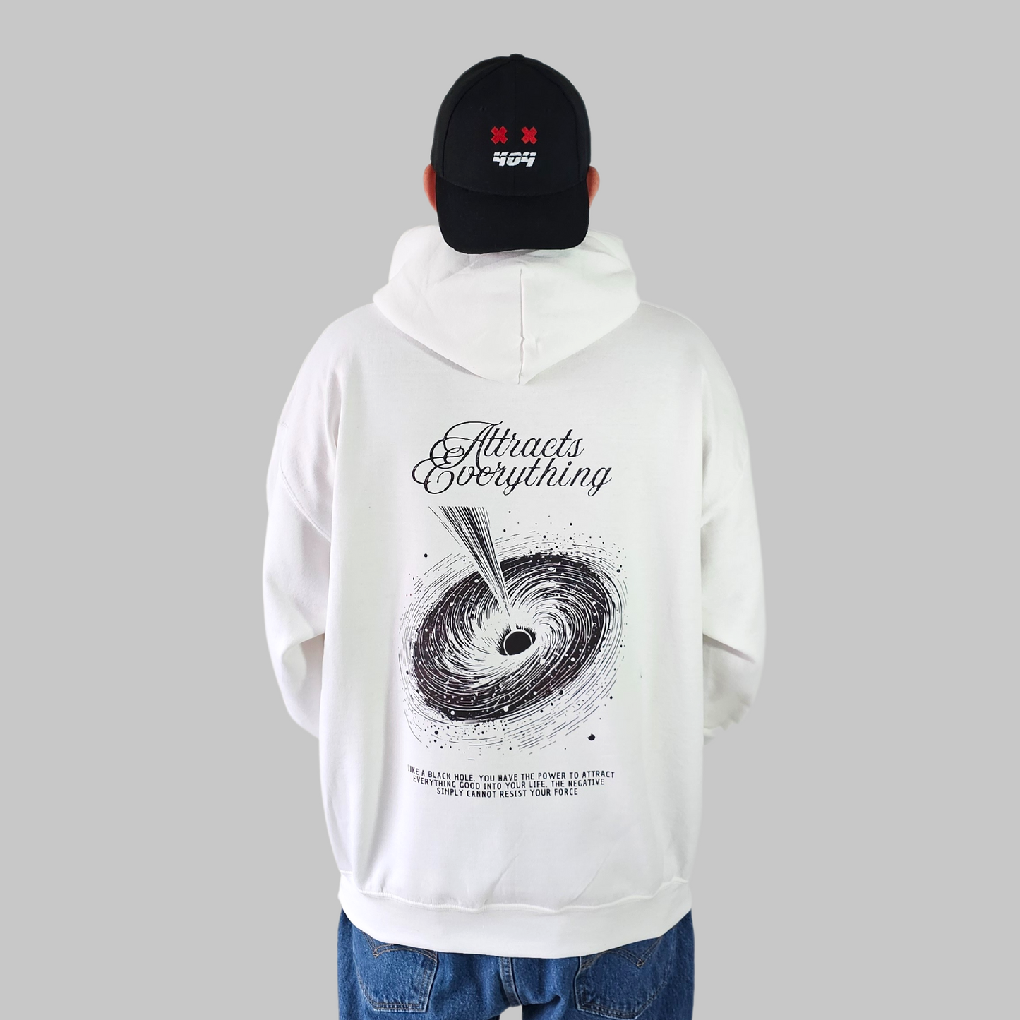 Hoodie - Black Hole Blanco