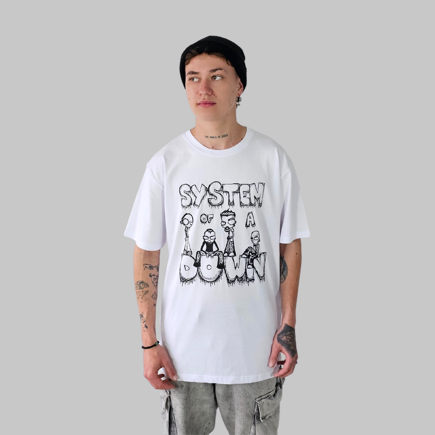Camiseta Regular - System Of a Down Cartoon