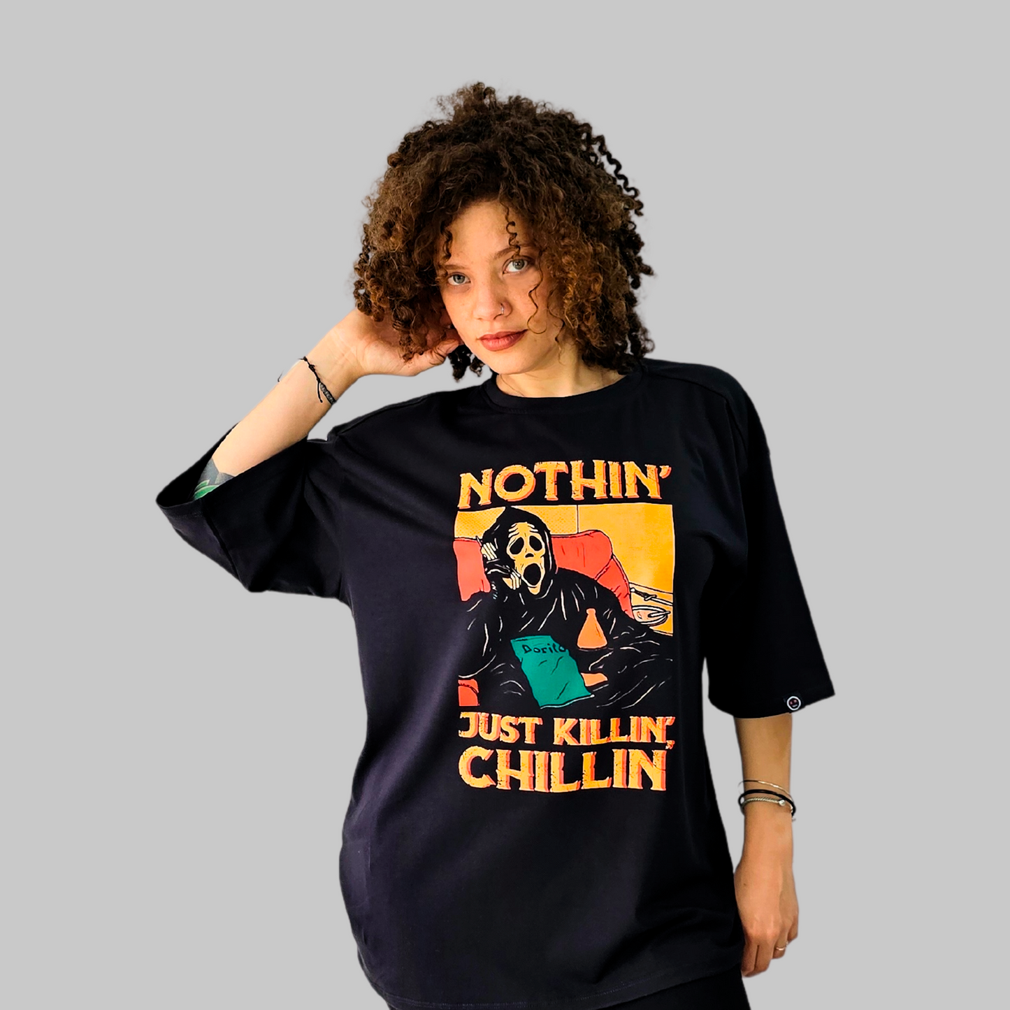 Camiseta Oversize - Just Killin Chillin