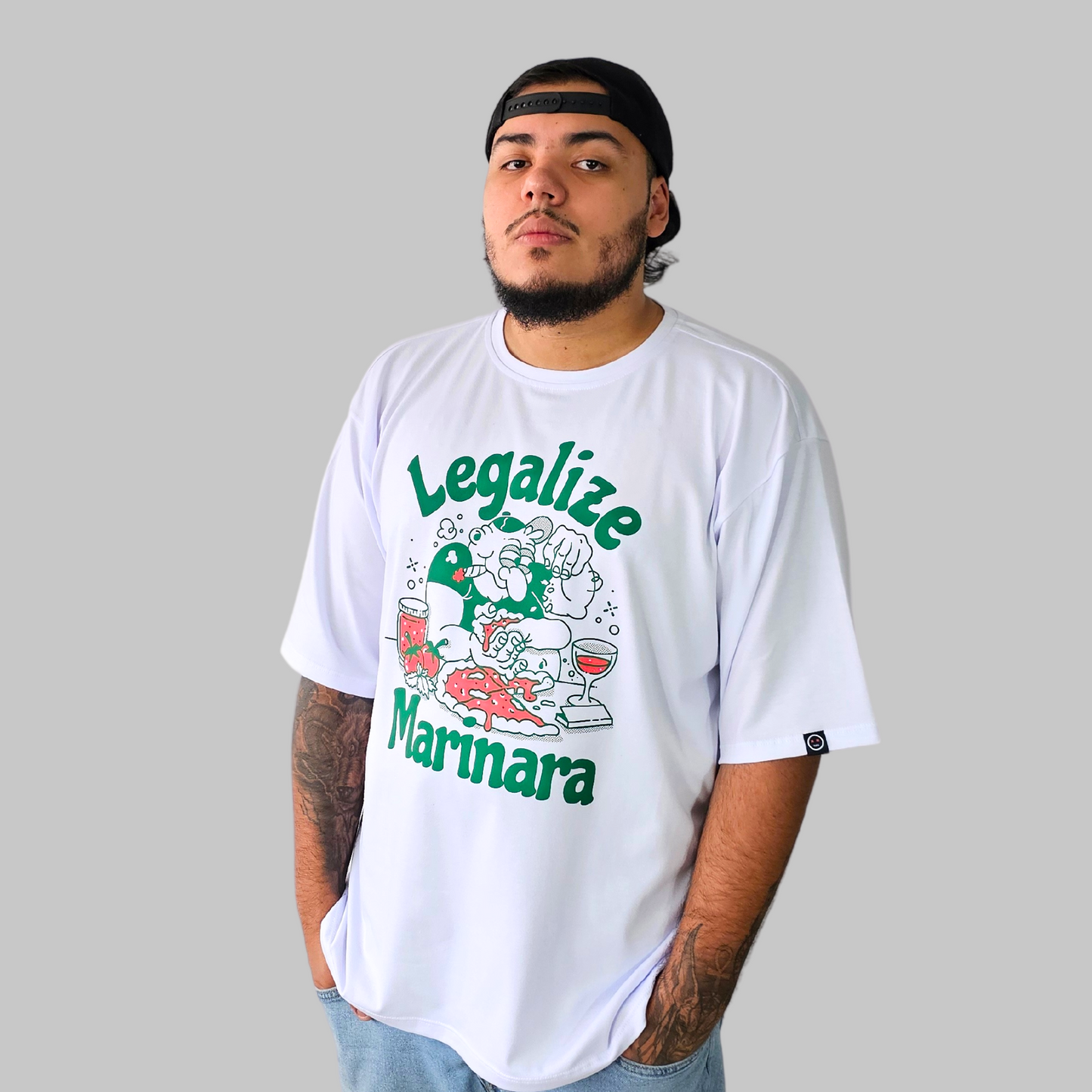 Camiseta Oversize - Legalize Marinara