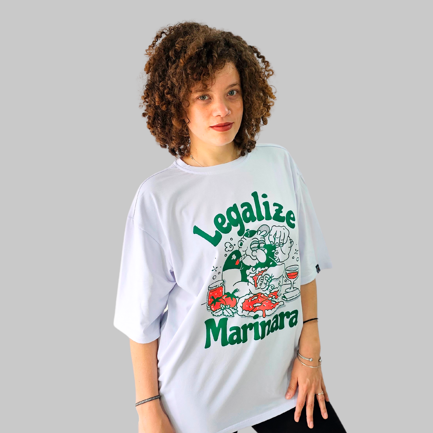Camiseta Oversize - Legalize Marinara