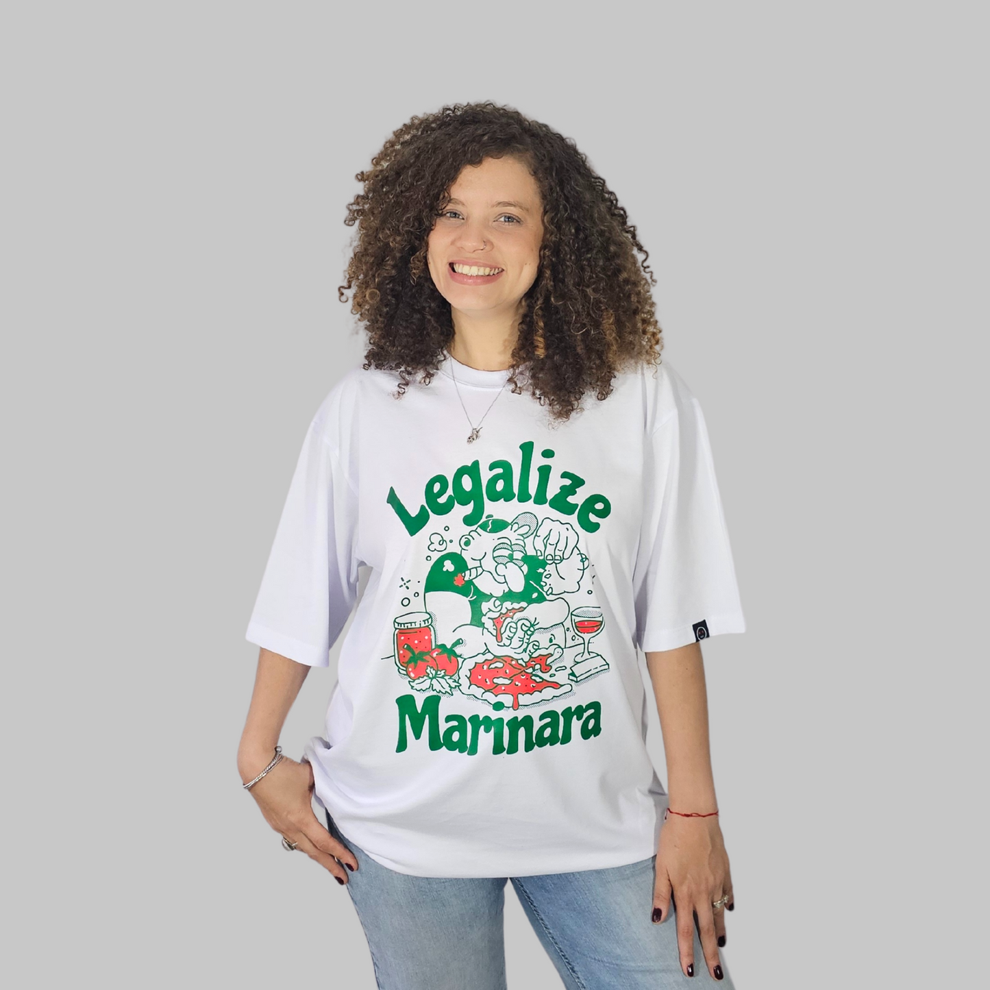 Camiseta Oversize - Legalize Marinara