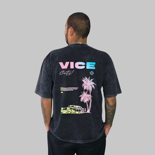 Camiseta Acid Wash - Vice City