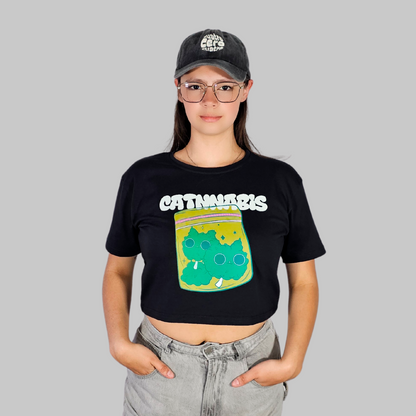 Camiseta Crop - Catnnabis
