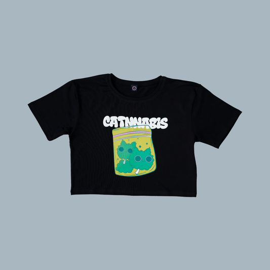 Camiseta Crop - Catnnabis