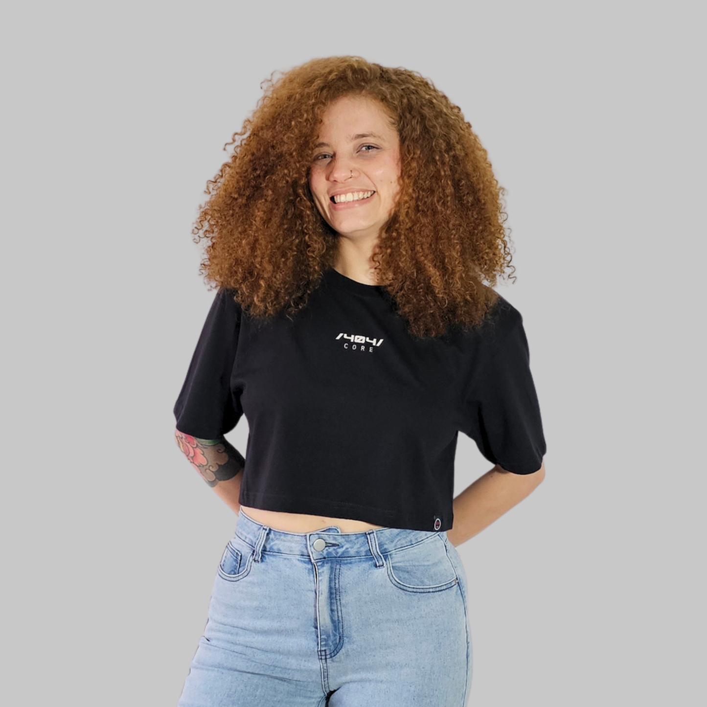 Crop Top Core Negro