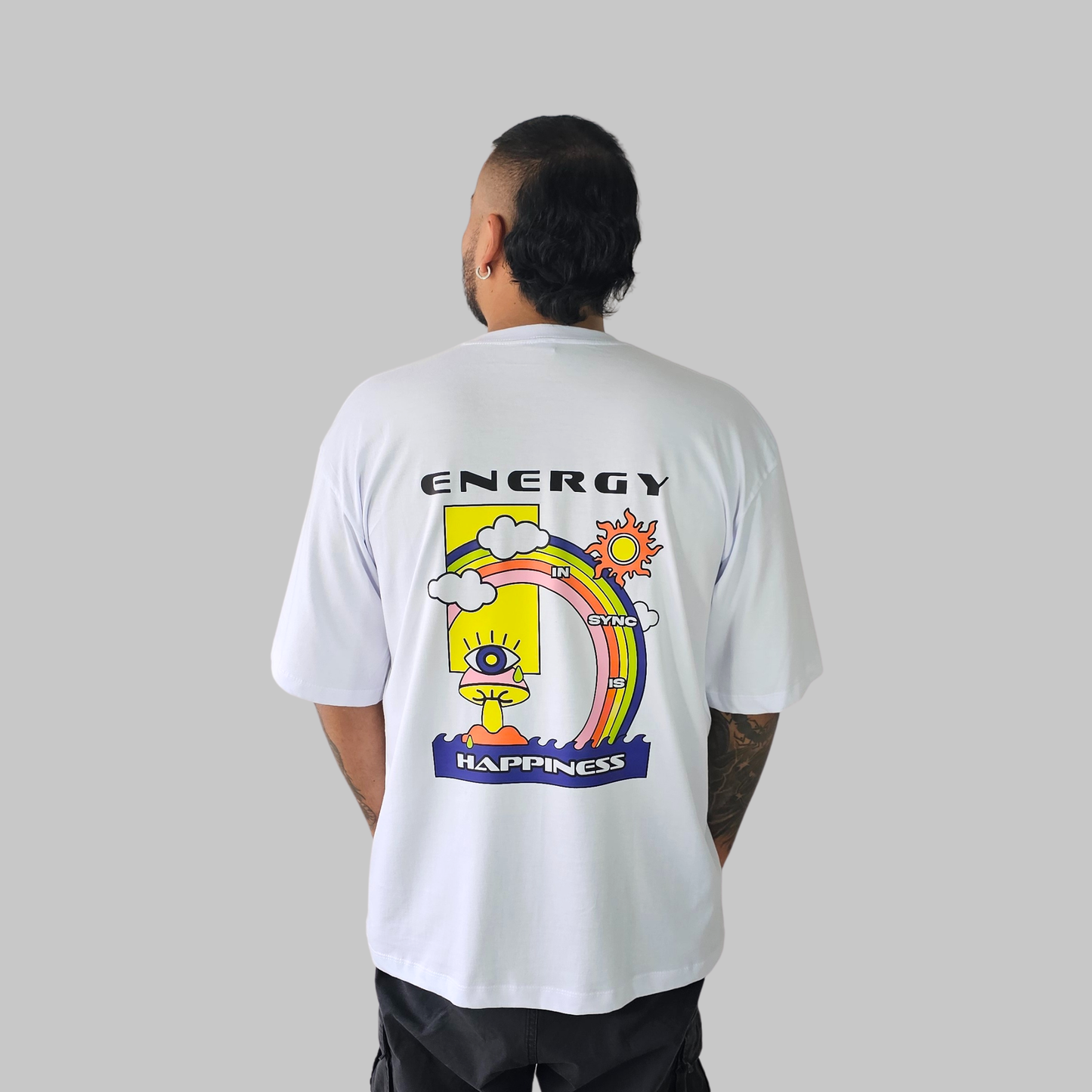 Camiseta Oversize - Energy is Happiness