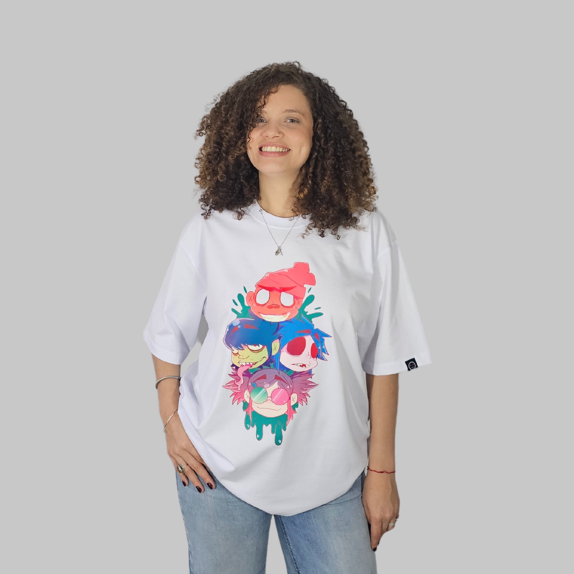 Camiseta Oversize - Gorillaz