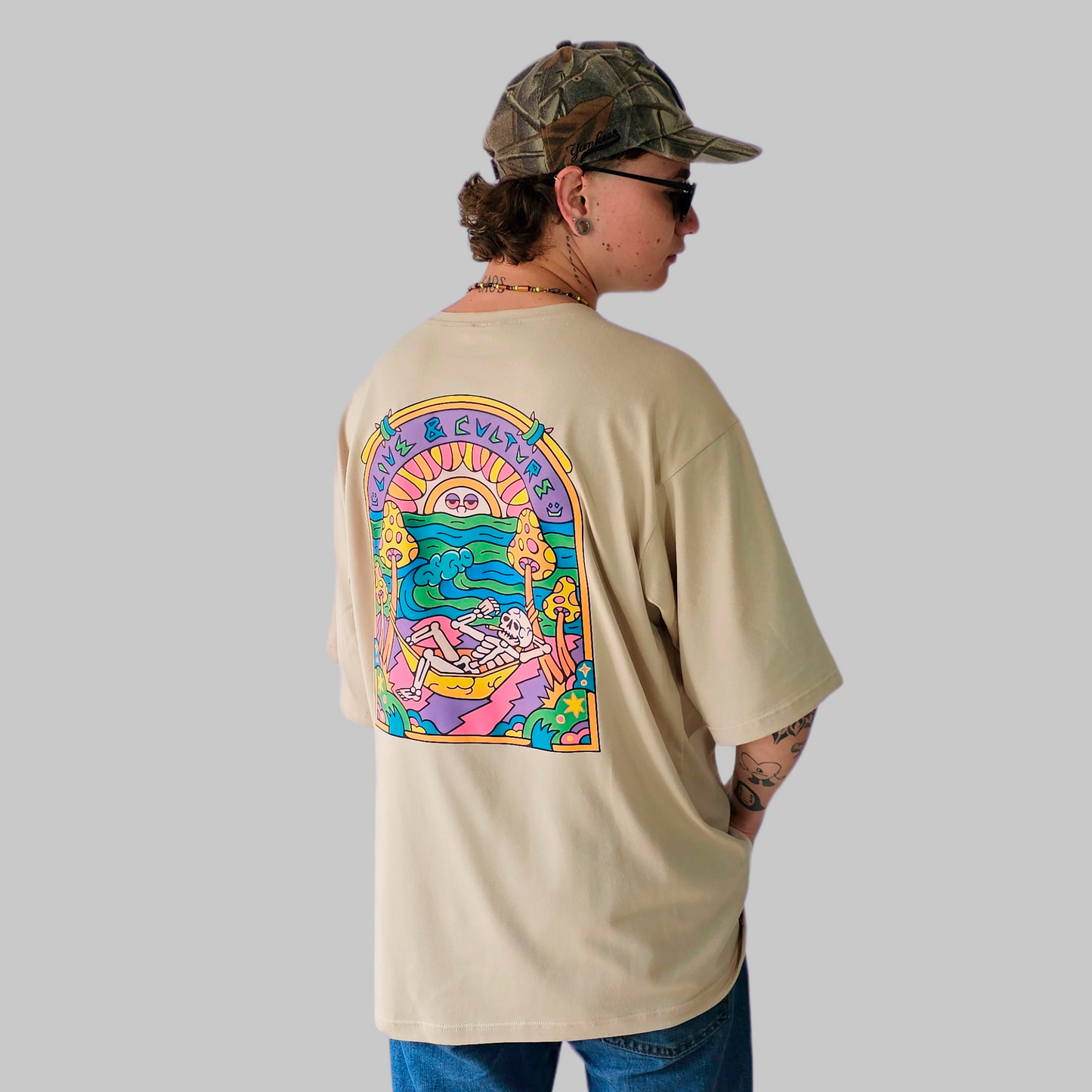 Camiseta Oversize - Live & Culture
