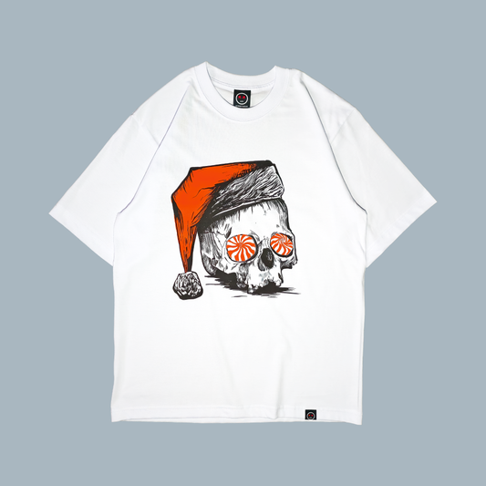 Camiseta Oversize - Merry Skullmas