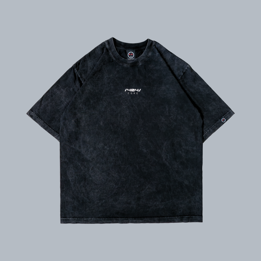Camiseta Oversize Acid Wash Core Negro