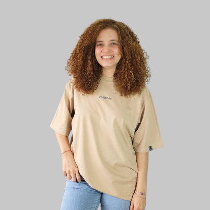 Camiseta Oversize Core Beige