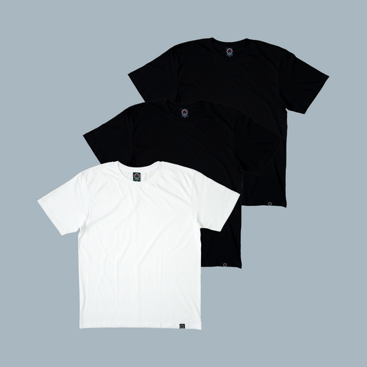 Camiseta Regular Básica - Pack X3