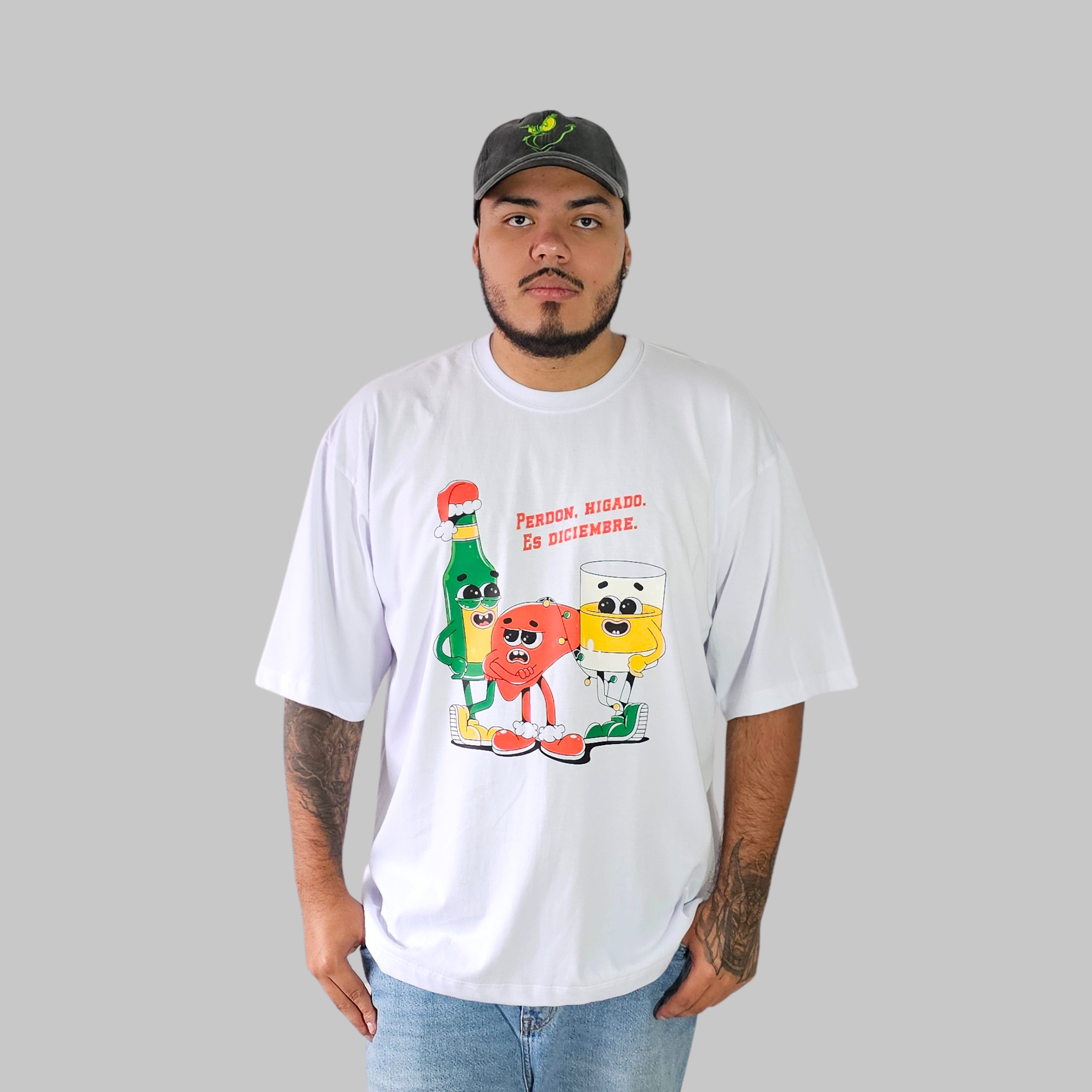 Camiseta Oversize - Perdón Hígado