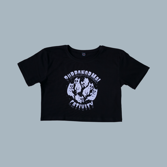 Camiseta Crop - Purranormal Cativity
