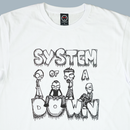 Camiseta Regular - System Of a Down Cartoon