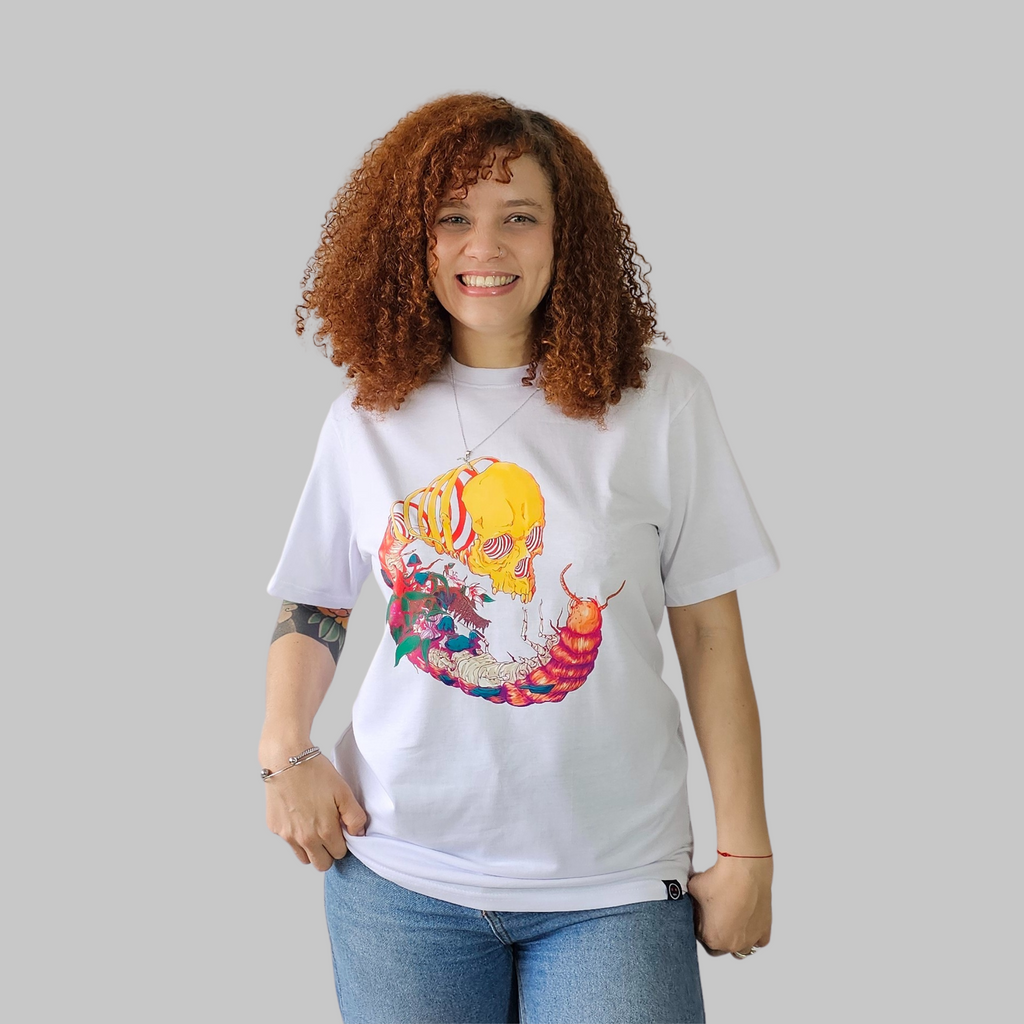 Camiseta Regular - Trippy Centipede