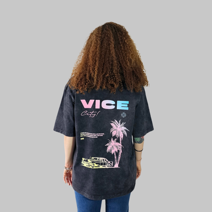 Camiseta Acid Wash - Vice City